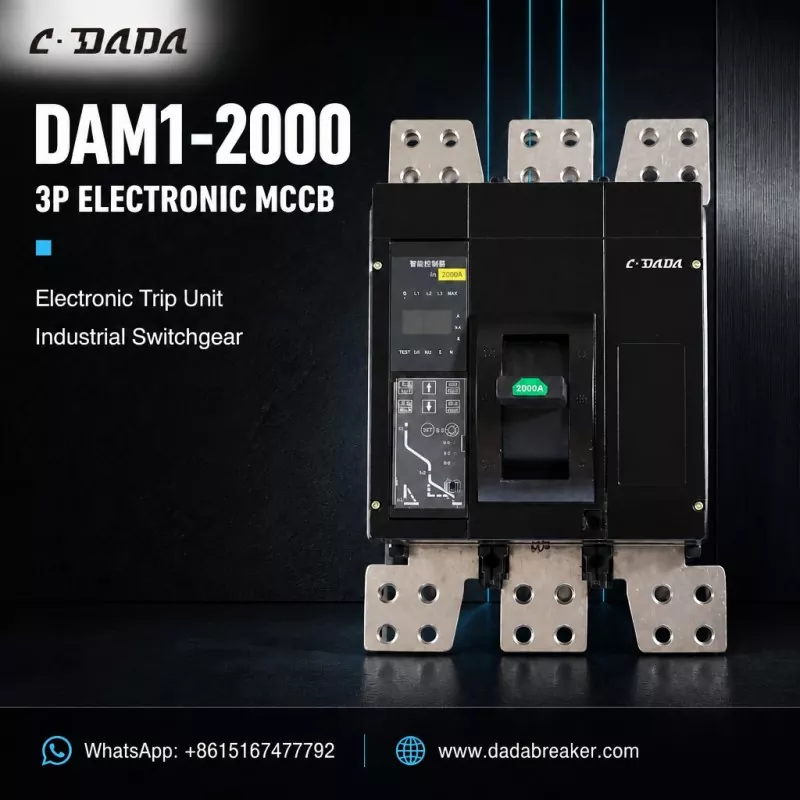 DAM1-2000 3P Eletrọnịkị MCCB maka Ngbanwe Ụlọ Ọrụ | C·DADA Electric